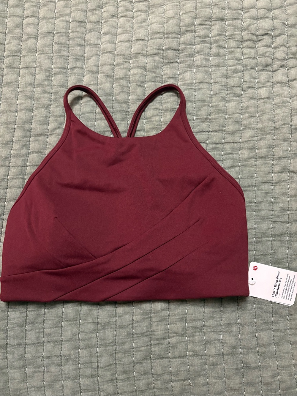 lululemon athletica High-Neck Sports Bralette in Wine